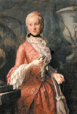 Pietro Antonio Rotari Portrait of Marie Kunigunde of Saxony (1740-1826), Abbess of Thorn and Essen, daughter of Augustus III of Poland oil painting picture